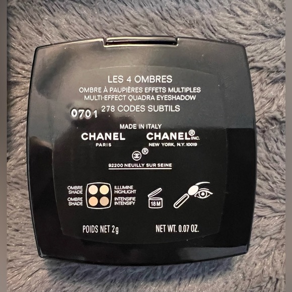 BNIB Chanel Les 4 Ombres Eyeshadow #278 Codes Subtils - Picture 11 of 12